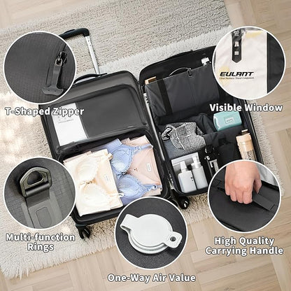 Reusable Compression Small Packing Cubes for Women Underclothes,Professional IP67 Vacuum Bags for Underwear,briefs,Socks etc.Packing Cubes for Suitcases Luggage for Travel Trip(12 inches,No Pump)