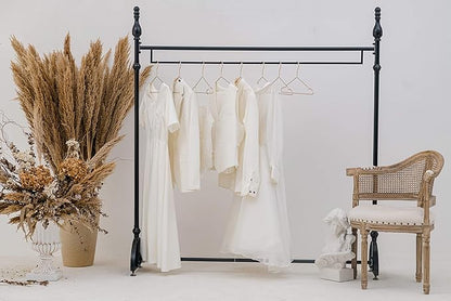 Better to U 17 Inch Metal Clothes Hanger 20 pack, 4.0mm Heavy Duty Shirt Blouse Hanger for Coat Suit Bridal Boutique, Space Saving Slim Wire Hanger for Camisole Trousers Wedding Dress（Matte Rose Gold）