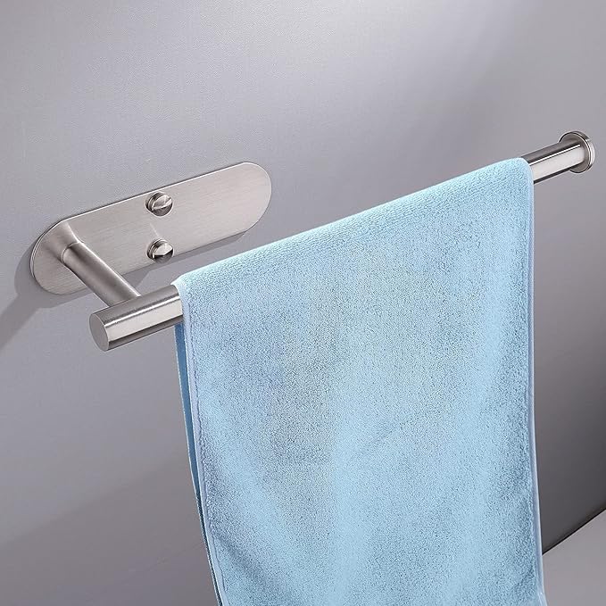 Paper Towel Holder Under Cabinet-Matt Black Self Adhesive Paper Towel Holder for Bathroom Countertop Organizer Horizontal or Vertical Wall Mounted for Kitchen Accessories