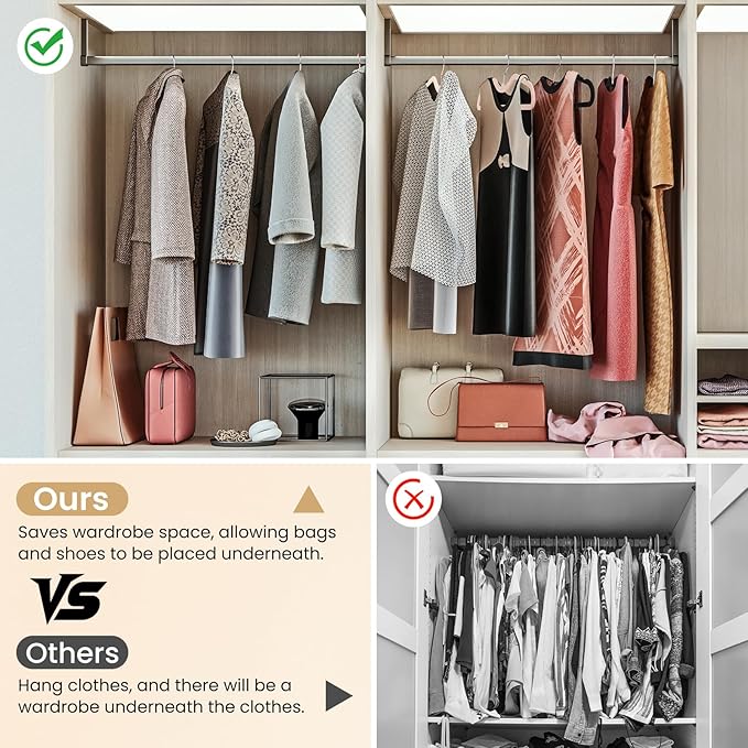 ZBODIMP Velvet Short Neck Hangers - Heavy-Duty, Non-Slip Felt Surface, Space-Saving Design with Anti-Slip Grooves & Shoulder Shape, 360° Rotating Hooks, Durable for Coats, Shirt& Dresses (30, Beige C)