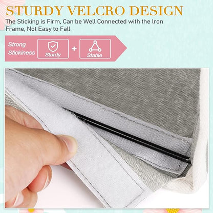 Ozzptuu Bedside Storage Caddy/Bedside Hanging Storage Bag for Headboards Bunk Beds Dorm Rooms Book Phone Magazine Holder (Grey)