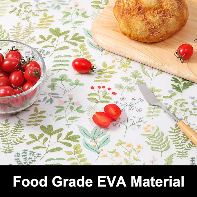 Cooyes Shelf Liners for Kitchen Cabinets Refrigerator Liners Waterproof & Oil-Proof Kitchen Cupboard Liner Drawer Mats EVA Material Non Adhesive Fridge Liner for Shelves（23.6" W x 236" L）
