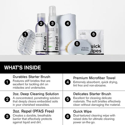 Jason Markk Shoe & Sneaker Cleaning Kits: Essential & Starter Kits, & Starter Box - Deep Cleaning Solution Sets