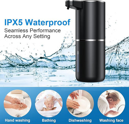 Fantictas Automatic Foaming Soap Dispenser Foaming Hand Sanitizer Touchless 1200mAh Soap Dispenser Rechargeable with Sensor for Bathroom Kitchen