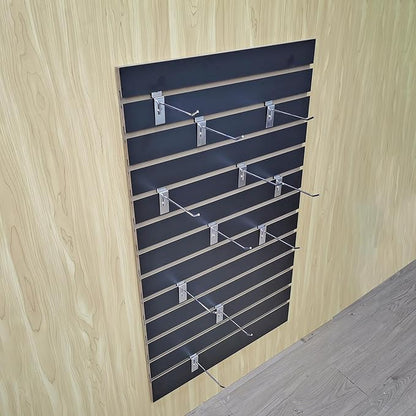 FixtureDisplays® 24 X 40" Black Slatwall Panel Retail Store Display Garage Tool Organizer Literature 11709-1-BLACK-NF