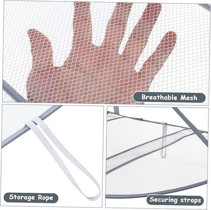 PRETYZOOM Multi-Functional Breathable Mesh Drying Rack Flat Clothes Dryer for Sweaters and Laundry Portable Hanging Net for Indoor/Outdoor Use Adjustable and Foldable Design