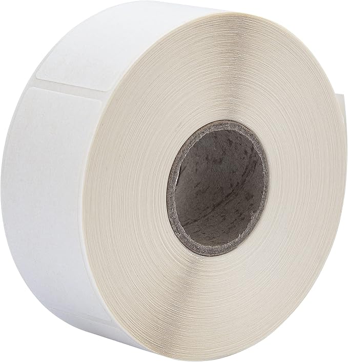 L LIKED Blank White 1 x 2 Inch Dissolvable Labels for Food Rotation Prep roll of 500 (3 Rolls)