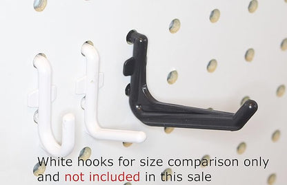JSP Manufacturing Jumbo Pegboard Hooks Black Garage Tools Hammer Air Tool Storage Organization Jewelry (100)