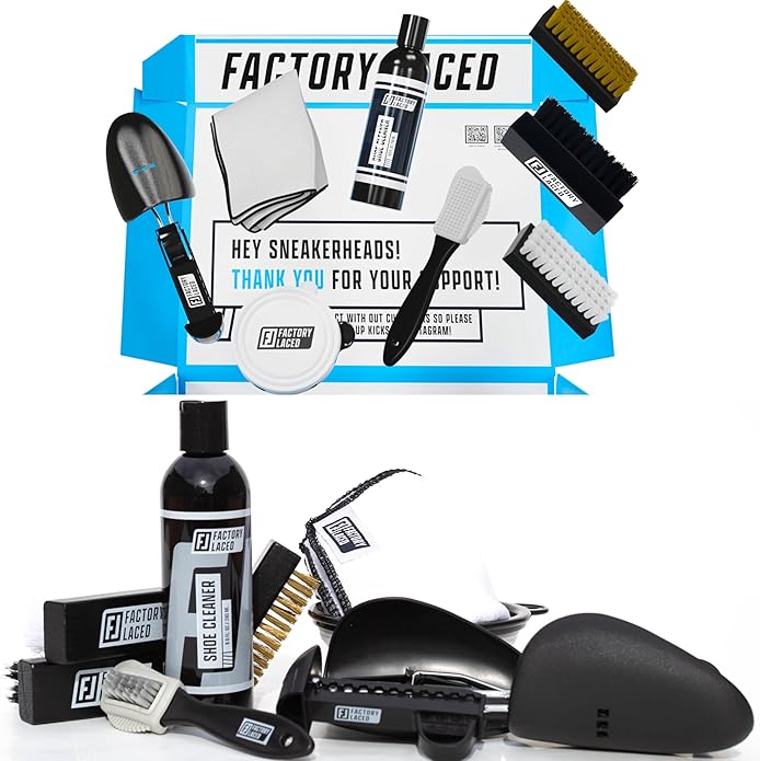 FACTORY LACED Shoe Cleaning Kit - Complete Sneaker Cleaner Kit - Shoe Cleaner for all shoes