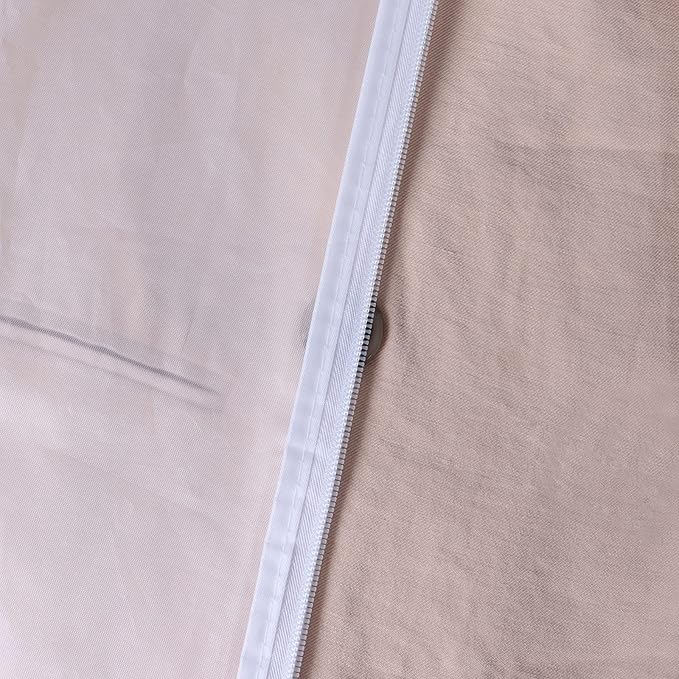 Zilink Clear Garment Bag Dress Bags for Storage 54-inch Coat Bags with Full Length Zipper for Clothes Closet Storage, Set of 6