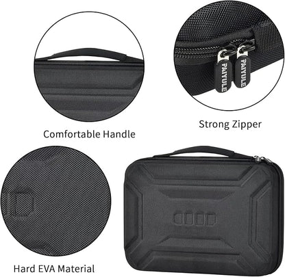Battery Organizer Box Storage Case with Tester, Batteries Vault Holder Bag Container for 158+ Batteries Variety Pack AA AAA AAAA C D 9V 3V Lithium LR44 CR2 CR123 CR1632 18650 (Black)