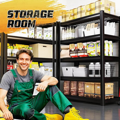 72" H Garage Storage Shelves 5-Tier,Garage Storage System Shelves Adjustable 3000LBS,Storage Shelving for Basement,Pantry,Kitchen,Warehouse,72" H x 59" W x 20" D