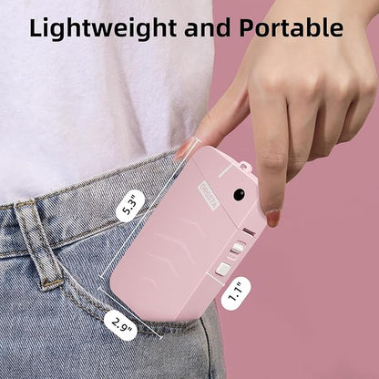 ORGSTA Label Maker, S001 Portable Bluetooth Label Maker Machine with Tape, Thermal Label Printer for Home, Office, School Organization, Wireless Mini Labeler Machine, Pink