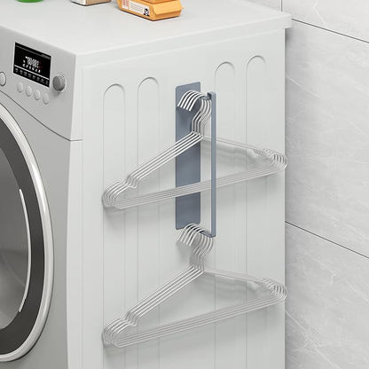 Magnetic Hanger Organizer, Thipoten Hangers Holder for Washing Machine, Holding up to 30 Velvet/Wire/Plastic Hangers, Perfect Space Saver for Laundry Room (1, Grey)