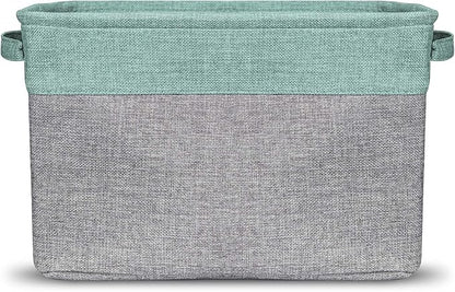 Sorbus Premium Fabric Storage Cubes 15 Inch - Big Sturdy Collapsible Storage Bins with Dual Handles - Foldable Baskets for Organizing - Decorative Cube Storage Bins for Home & Office Use- 3 Pack| Teal