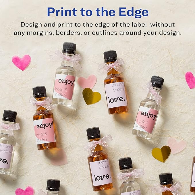 Avery Printable Square Labels, 2" x 2", Matte White, Laser & Inkjet Compatible, 300 Blank Labels per Pack, Great for High-Volume Branding, Packaging, Events, and More (5-Pack of 22806)
