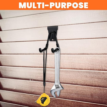 12 Pack Slatwall Hooks Heavy Duty Slatwall Accessories Garage Slatwall Hooks and Hangers Small U Hook