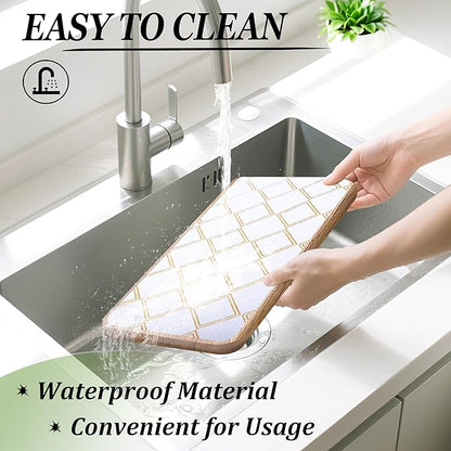 Drawer Liners for Kitchen Cabinets Non Slip Shelf Liner 15 Inch X 20 Ft Waterproof Cabinet Liner Non Adhesive Shelf Paper for Kitchen Bathroom Closet Refrigerator Cupboard Pantry Dress