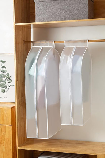 XIAKE Garment Bags M/oth-proof Dust Cover Coat Hanging Clothes Storage Bag Premium Thickened Clothing Organizer Moisture-proof Dust-proof Clothes Cover