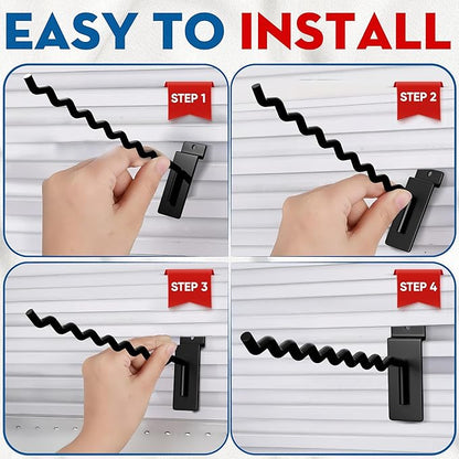 [Upgraded] Slatwall Hooks with Multi Size, Heavy Duty Steel, Firmly & Durable, 30LBS Load- Bearing Capacity, Tool Hanging for Slatwall of Store, Garage, Display Hooks for Retail