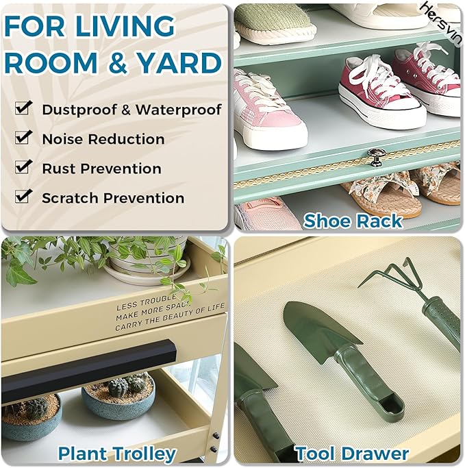 Hersvin Shelf Liners 20 in x 20 ft Drawer Mats Non-Adhesive Cupboard Protector Kitchen Cabinet Lining Fridge Liner (Clear/Diamond)