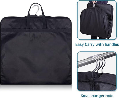 KIMBORA 54" Garment Bag for Travel, Gusseted Suit Bags for Men with Handle Garment Bags for Hanging Clothes Storage Suit Cover for Dress, Coats, Jackets, Shirts