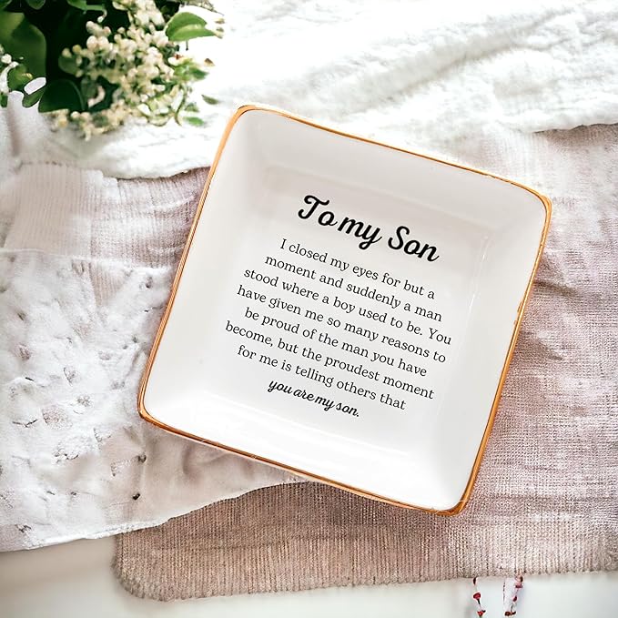 to My Son Gift Ring Dish, Son Gift from Parents, Son Wedding Gift, Son Present, Son Gift, Groom Wedding Gift, Son Present Groom Gift, Son Graduation Gift, Son Birthday Gift