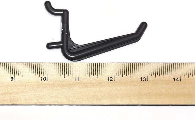 JSP Manufacturing 50 Pack Of JUMBO Pegboard Hooks Black Garage Tools Hammer Air Tool Storage Organization Jewelry