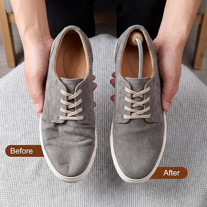3 Pairs Adjustable Wood Shoe Trees with Spring, Shoe Shaped for Men Women, Sneakers, Leather Shoes Stretcher Shaper Suitable for Us Sizes Boot Holder Prevent Creasing