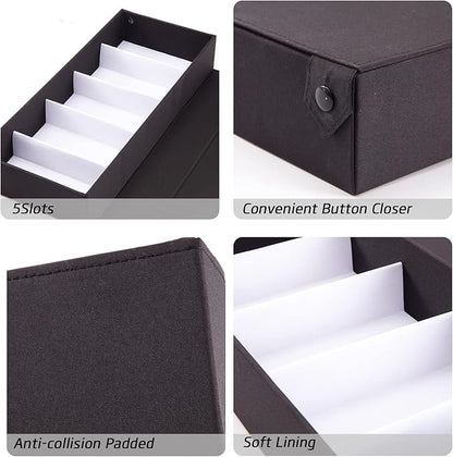 TRIUMPH VISION Sunglasses Organizer Storage Eyeglasses Holder - Multiple Glasses Case Box Eyewear Case with Lid