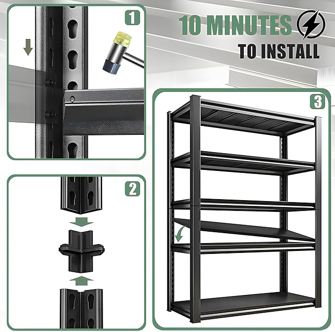 Over Washer and Dryer Shelves, 5 Tier Adjustable Metal Washing Machine Shelf, Sturdy and Spacious Laundry Room Organization and Storage Rack, 39.37''W*17.72''D*77.44''H, Black