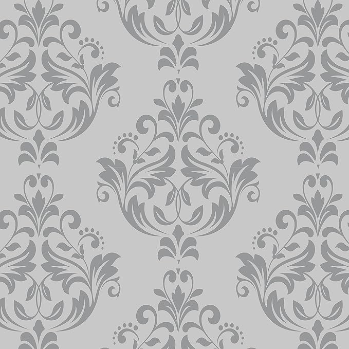 EasyLiner Peel & Stick Decor Removable Peel and Stick Wallpaper - Self Adhesive Decorative Shelf Paper for Cabinets, Walls, Resurfacing Projects - Adhesive Shelf Liner - 20in x 18ft - Victorian Print