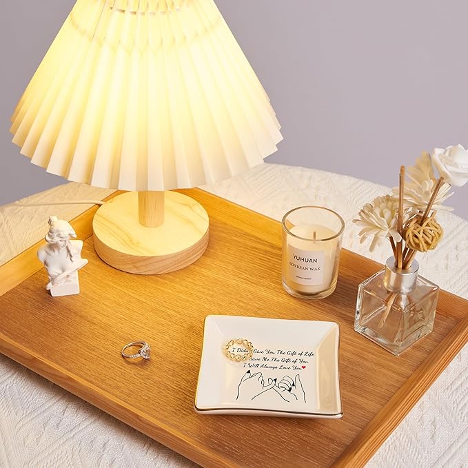 Spegiffu Daughter in Law Gifts Stepdaughter Bonus Daughter Gifts Trinket Dish, Birthday Christmas for Daughter in Law Bonus Daughter Stepdaughter - Life Gave Me The Gift of You