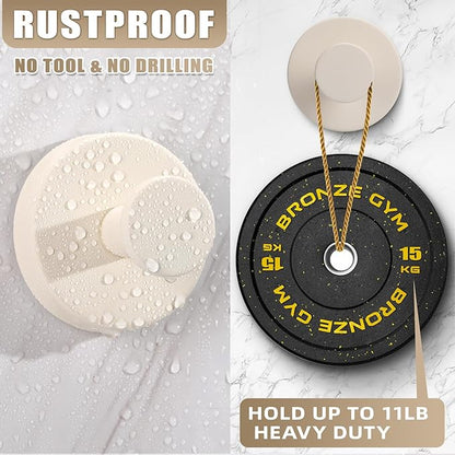 Fenas Suction Cup Hooks for Shower No-Drill Bathroom Hooks for Towels, Robes, Loofah Mountable on Bathroom Walls, Kitchen, Glass, Mirrors, Tile and Smooth,Non-Porous Surfaces (2, Milk White)
