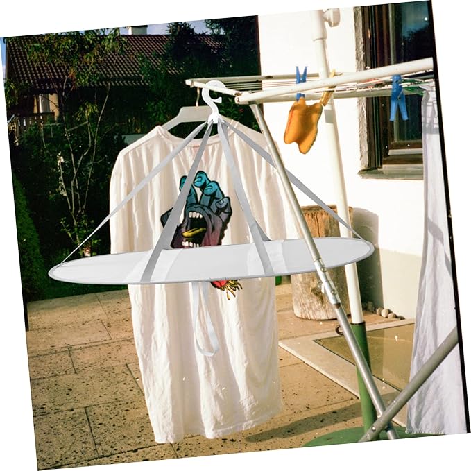 Large Foldable Mesh Clothes Drying Rack Grey Trim Hanging Dryer Net for T-Shirts and Sweaters Portable Laundry Drying Rack for Home and Travel