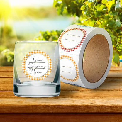 Mobiusea Creation Gold Foil Canning Labels Roll | 2 inch | Waterproof | 300 Labels for Canning Supplies, Mason Jars Labels, Jar Labels, Canning Stickers, Homemade Goods, Handmade Stickers, Jam Jar