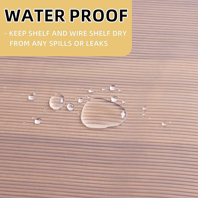 Shelf Liner Non Slip,Non Adhesive Cabinet Liner,Waterproof Drawer Liner,Food-Grade EVA Material for Kitchen Cabinets,Drawers,Refrigerators-Odorless & Easy to Cut-12 x 240 inches x 2 Rolls,Thickened