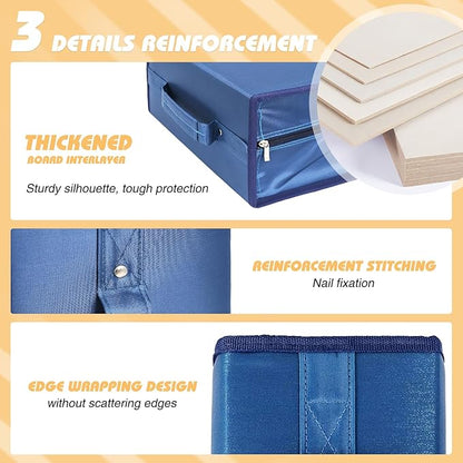 DVD Case CD Storage,384 Capacity CD Cases Holder DVD Storage Case Holders CD DVD Disc Case Storage Wallet Binder for Car Home Office Travel (Blue)