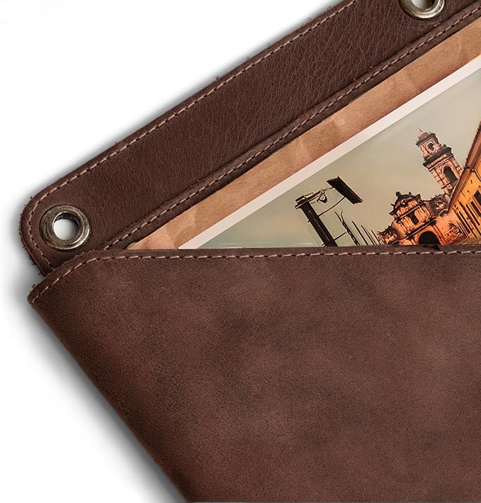 Wall File Organizer, Leather Wall Organizer for Office, Hanging Wall File Holder/Mail Organizer, Stylish Leather Folder for Wall, Office Wall Mounted File Organizer, Wall Hanging File
