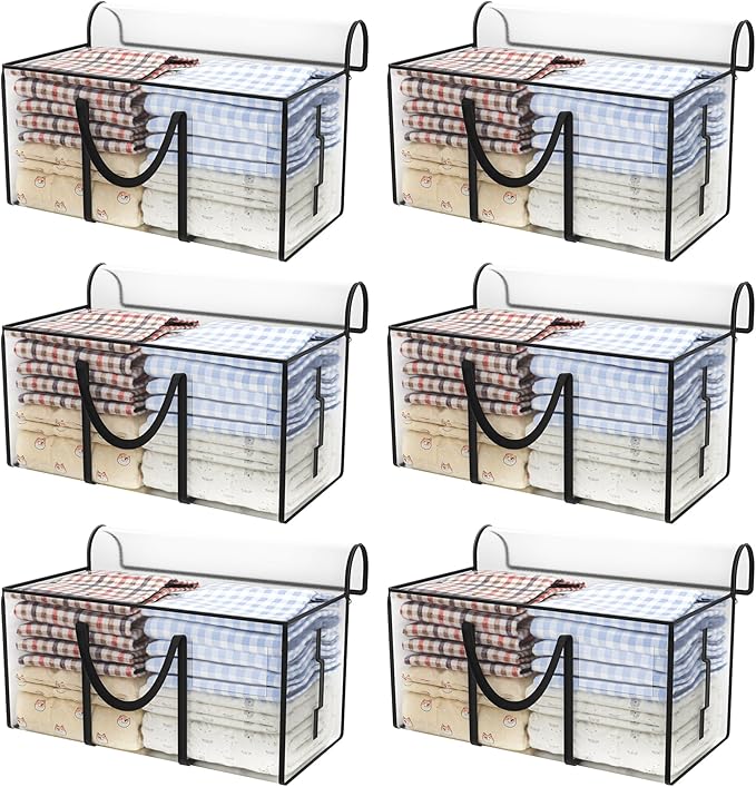 CONGREGATE 97L Moving,6 pack extra large moving bags with zippers，bagsmoving bags heavy duty，,closet storage,Storage Containers for Organizing Bedroom,Closet, Clothing,storage totes with lids