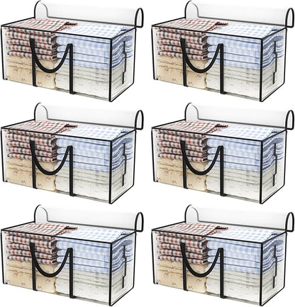 CONGREGATE 97L Moving,6 pack extra large moving bags with zippers，bagsmoving bags heavy duty，,closet storage,Storage Containers for Organizing Bedroom,Closet, Clothing,storage totes with lids