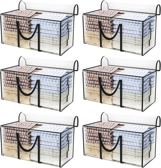CONGREGATE 97L Moving,6 pack extra large moving bags with zippers，bagsmoving bags heavy duty，,closet storage,Storage Containers for Organizing Bedroom,Closet, Clothing,storage totes with lids