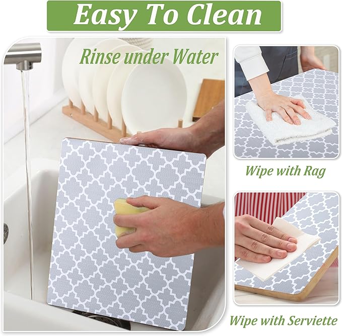 Shelf Liners for Kitchen Cabinets 15 Inch Wide X 20 Ft Non Adhesive Cabinet Drawer Liner Non Slip Waterproof Shelves Mat for Refrigerator Closet Cupboard Pantry Kitchen Bathroom