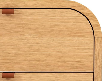 Poly & BARK Cirq Nightstand in Oak