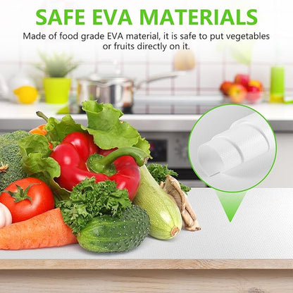 Shelf Liners for Kitchen Cabinets Non Adhesive Drawer Liner for Bathroom Waterproof Refrigerator Liners for Shelves Fridge Plastic Mats Cabinet Cupboard Liner White 11.8 x 236.2 Inches