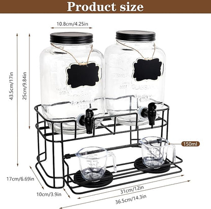 2 set 1 Gallon Laundry Detergent Dispenser with Stand, laundry organization and storage,Liquid Laundry Detergent Dispenser for Laundry Room