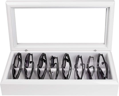 OYOBox Maxi Luxury Eyewear Organizer, Lacquered Wood Box for Glasses + Sunglasses