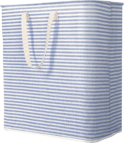 Lifewit 1 Pack Laundry Hamper Large Collapsible Laundry Baskets, Freestanding Waterproof Clothes Hamper with Easy Carry Handles in Laundry Room Bedroom Bathroom College Dorm, Blue, 100L
