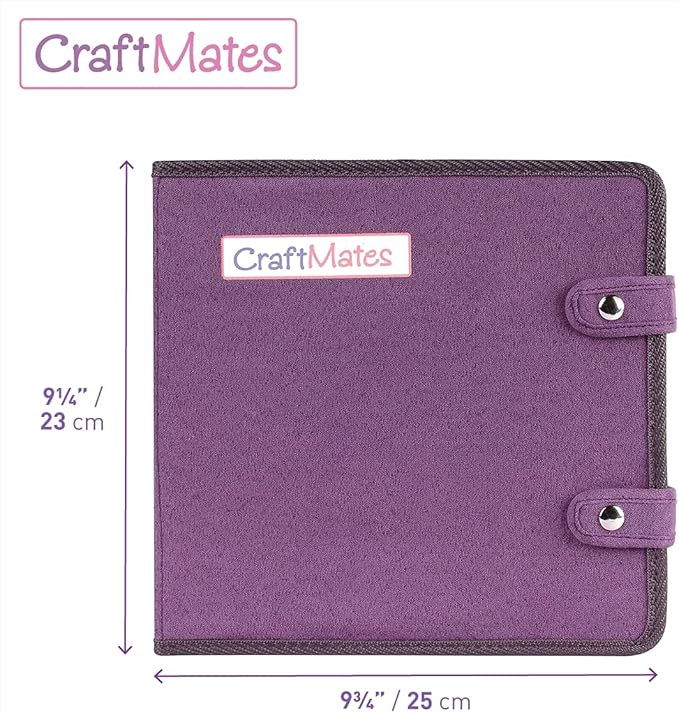 Craft Mates Bead Organizer, Locking Compartments, Clear Plastic Storage Containers for Buttons, Pins, Jewelry, Diamond Art and Craft Supplies, Large Portable Organizer for Crafters and Teachers