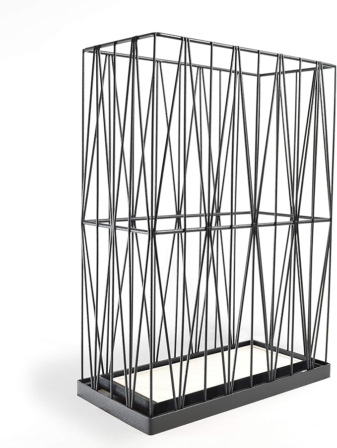 Mango Steam Pluvian Soakstone Umbrella Holder (Rectangle, Black)